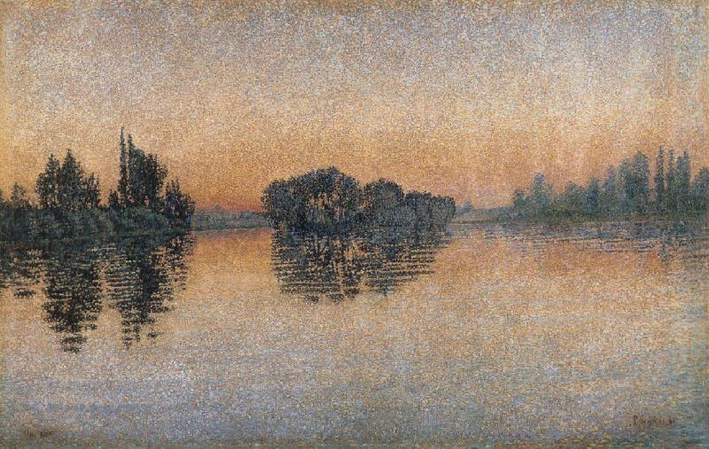 Paul Signac sunset herblay china oil painting image